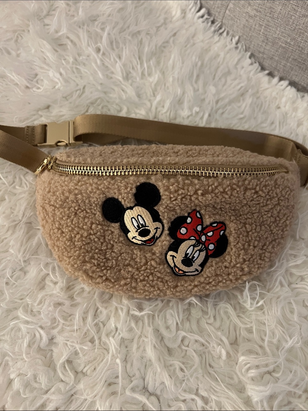 Stoney Clover Lane Fanny Pack with Mickey and Minnie Patches